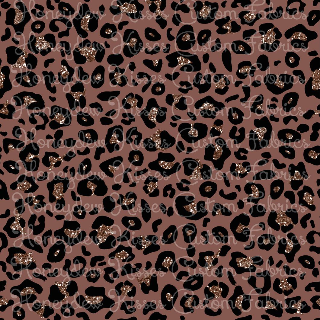 Leopard - Rust Glitter