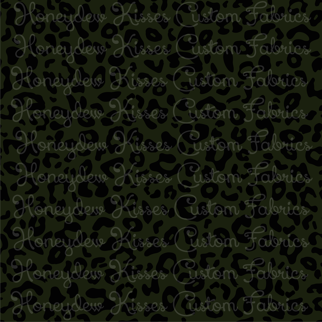 Leopard - Forest Green