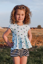 The Black Cherry Romper & Peplum Set (Discontinued)