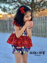 The Black Cherry Romper & Peplum Set (Discontinued)