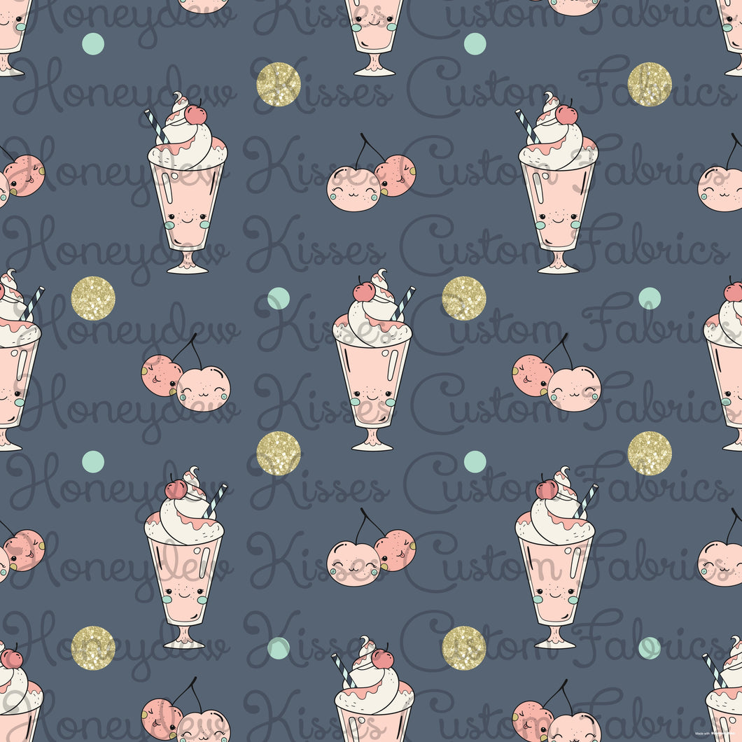 Retro Kitties - Grey Milkshakes